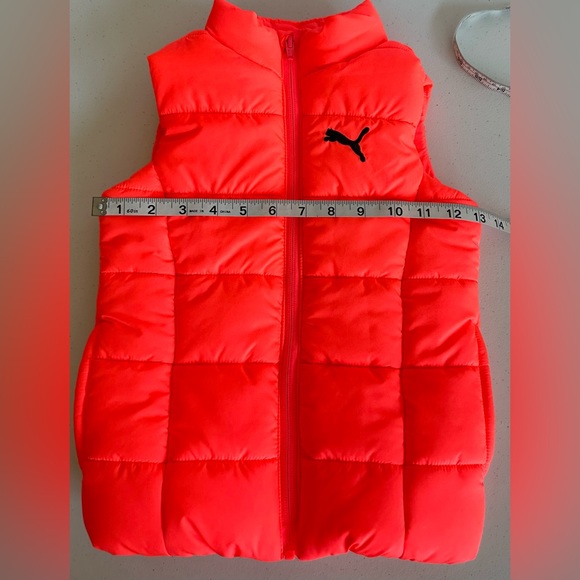 Girls Hot Pink Puma Vest Size XXS 3/4 - Picture 10 of 11